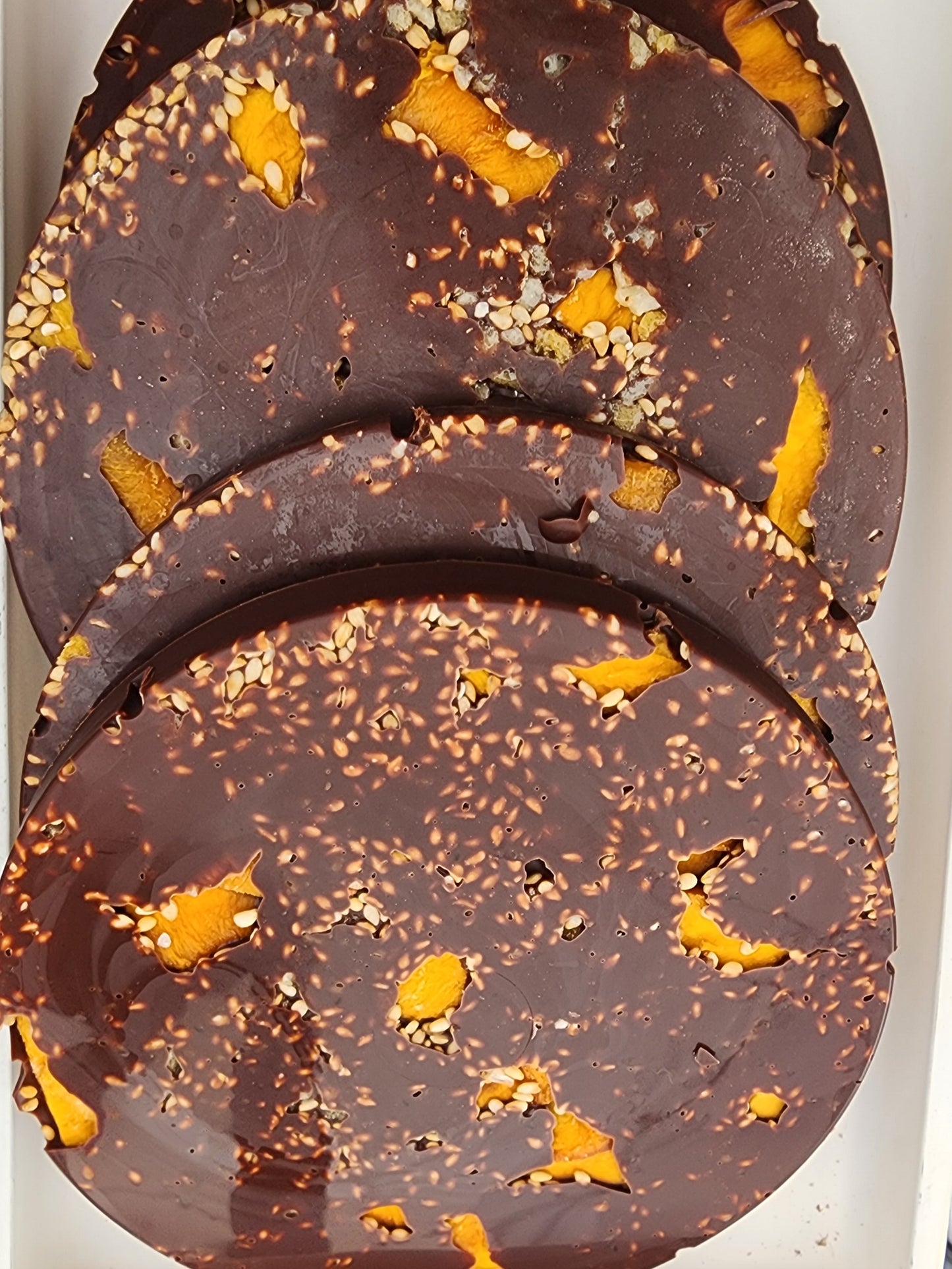 Mango Sesame Dark Chocolate Bar