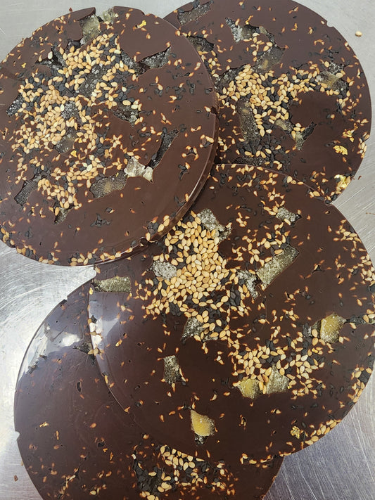 Candied Ginger and Toasted Sesame Bar