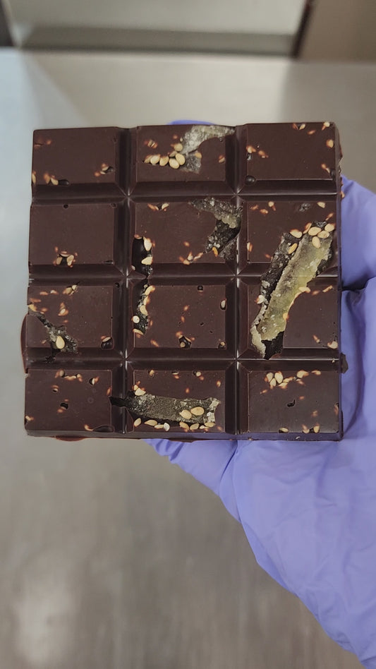 Candied Ginger and Toasted Sesame Bar