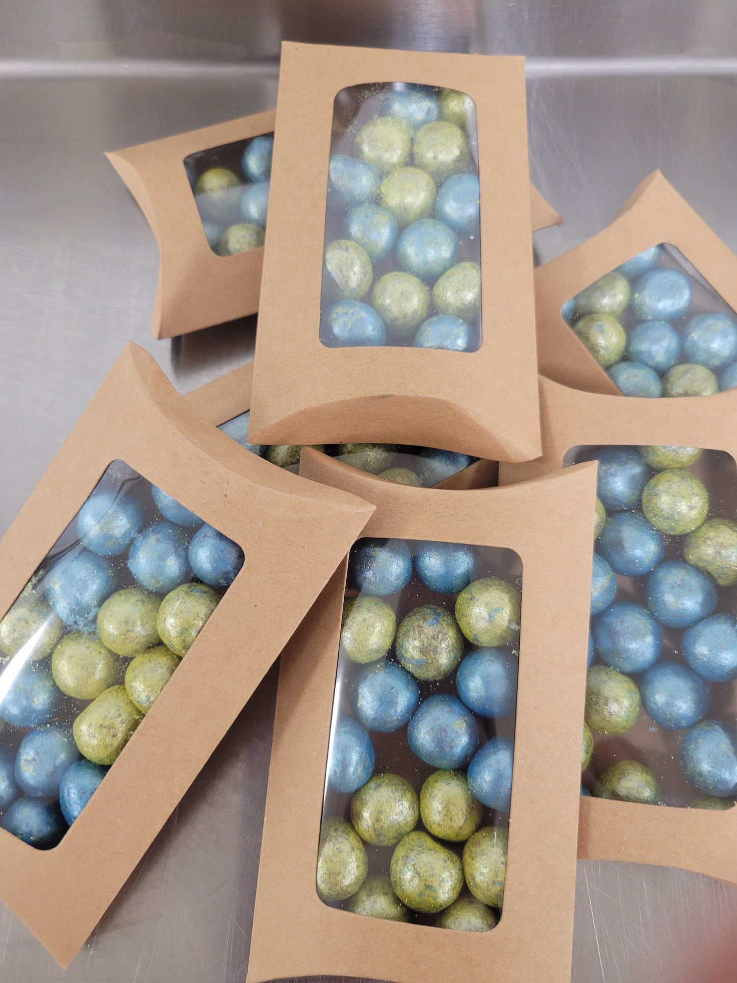 Milk chocolate covered malt balls